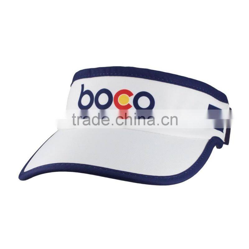 100% Polyester cool cheap sun visor hat for basketball, football, running