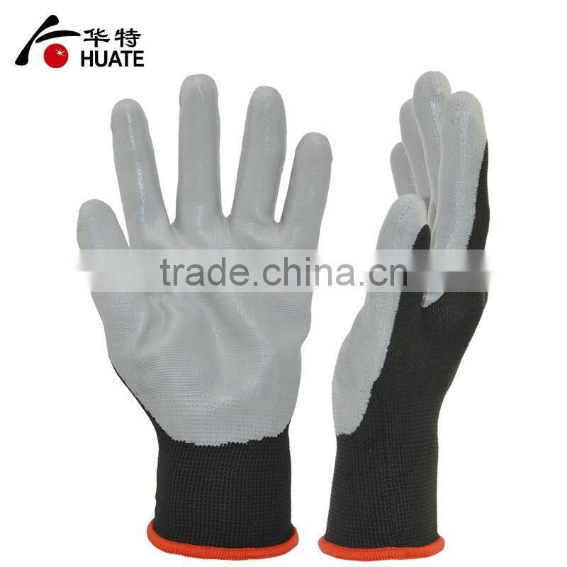 Durable working nitrile safety gloves