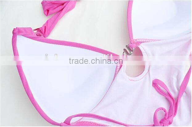 2015 fashionable Sexy Slim One piece bikini swimsuit(BS065)