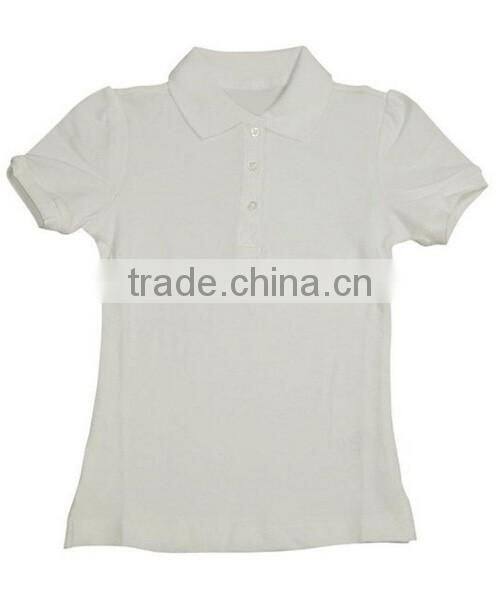 School girl custom made pique polo shirt