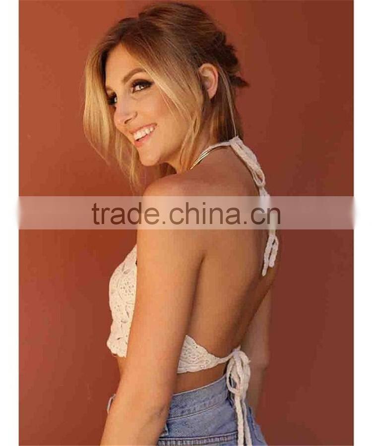 Hot sale open back white cami mini short singlet cami