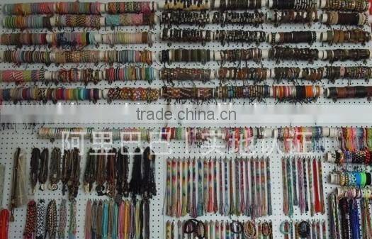 New design rainbow color string braided bracelets hand woven fabric cord bracelets friendship bracelets gifts