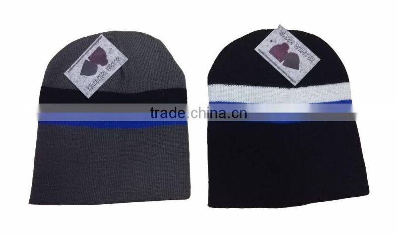 100% Acrylic Knitted Beanie Hat for winter season