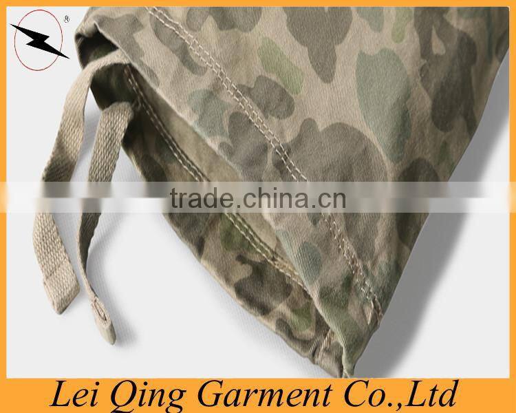 Mens camo cotton windproof custom motocross pants