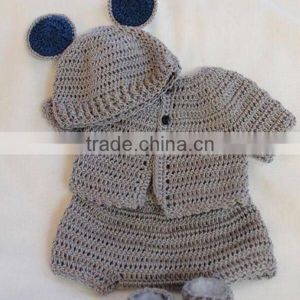 Crochet Free Knitting Material Baby Sweater