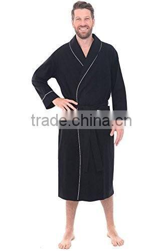 Custom brand 100% cotton pocket design bathrobe