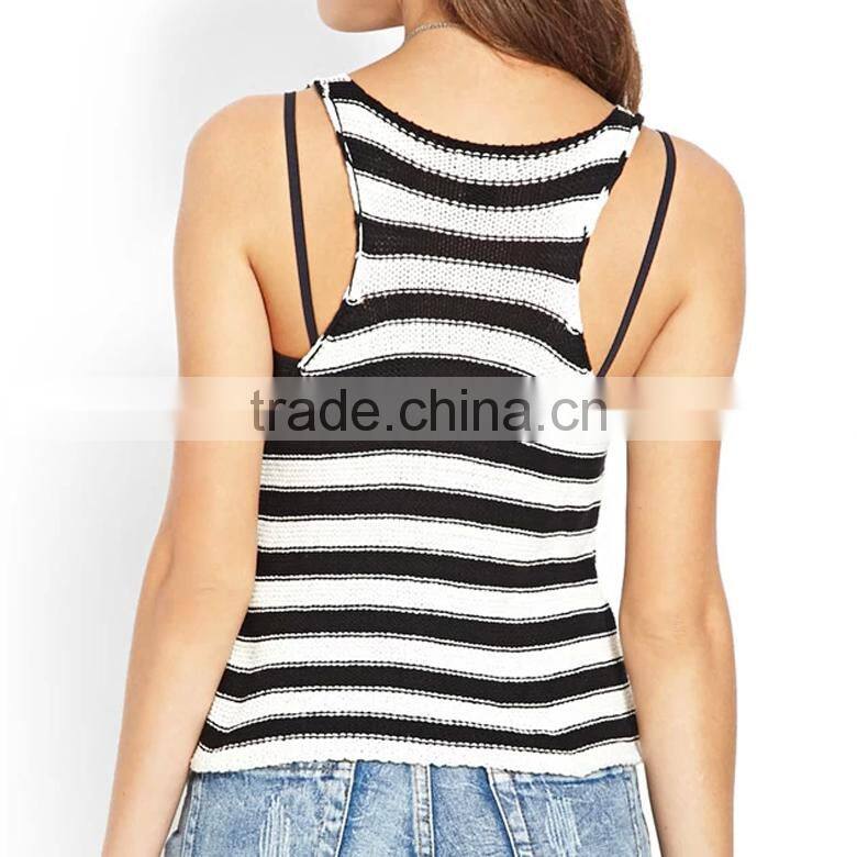 hot sale breathable knit summer tank top for women