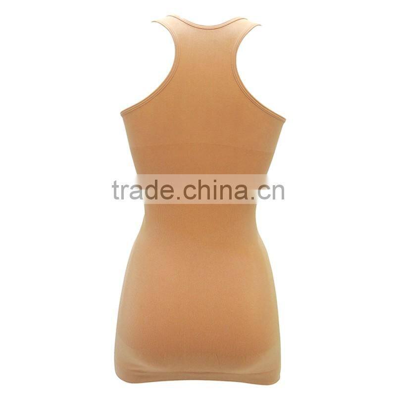 Full body seamless top body shaper plain sexy women tight slimming shapewear