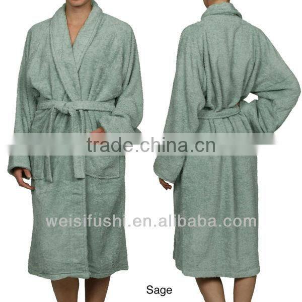 Custom Cotton Poly Unisex Terry Bath Robe