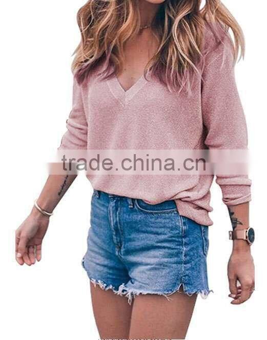 New Fashion Spring Fall Women Casual Flared Blouse T-shirt Tops