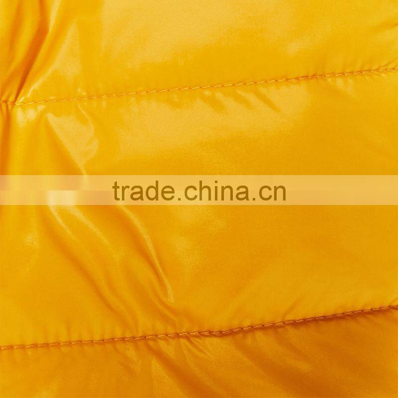 2017 OEM short fine jacket with hood winter bomber warm quilted jacket