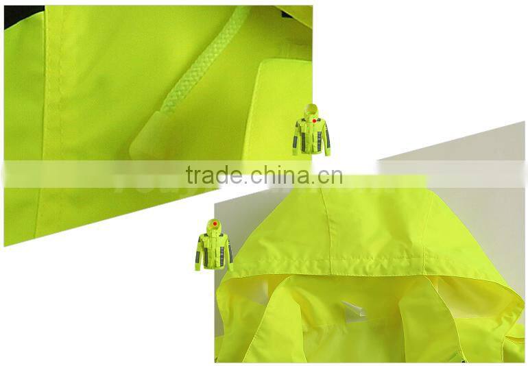 high viz reflectiveoutdoor traffic raincoat