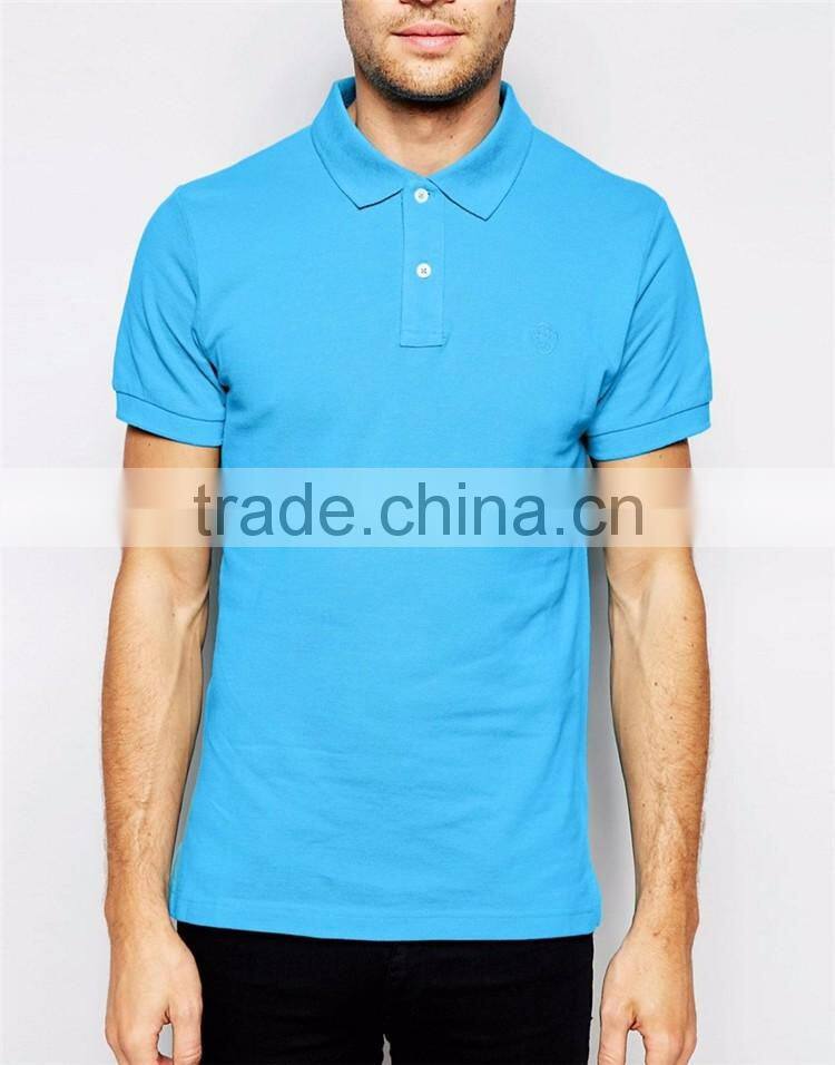 2016 Guangzhou Fashion Style 220g 100%Cotton Short Sleeve Brand Factory Clothes
