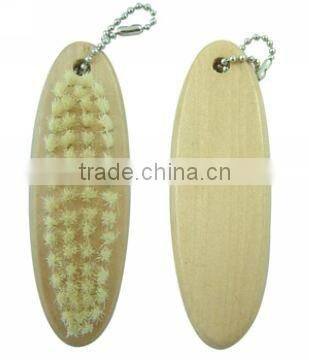 Oval wooden handle PP fiber hair shoe brush