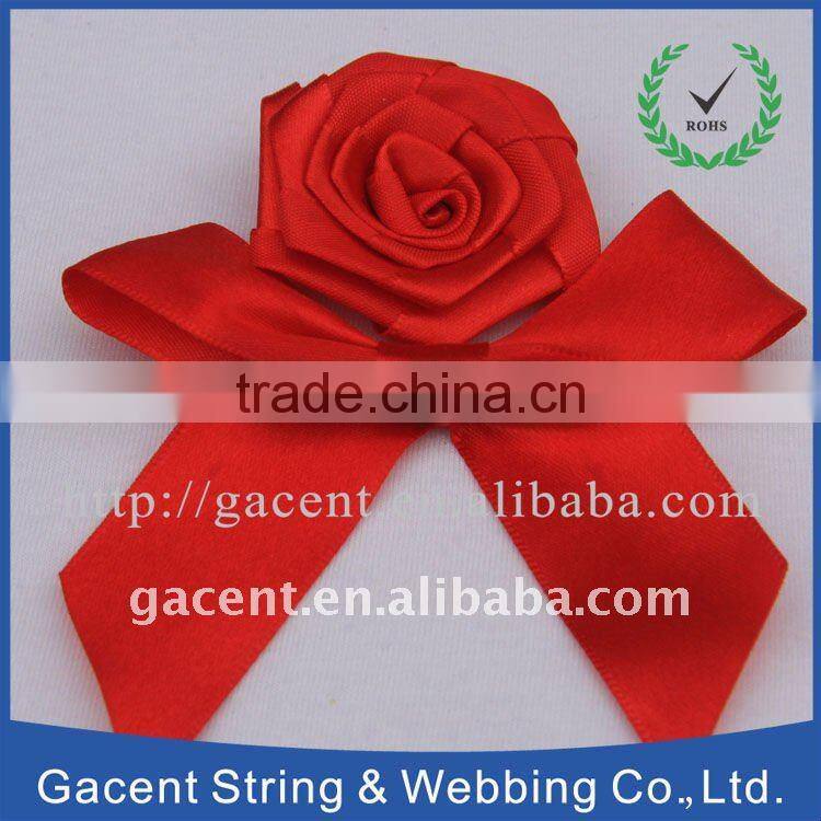 red satin rosette for christmas gift christmas red bows