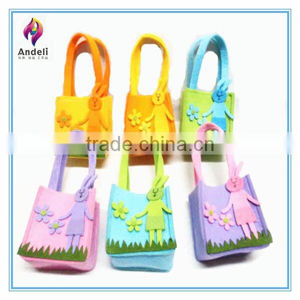 wholesale DIY Easter bunny handmade felt bag
