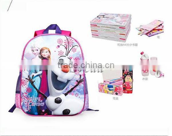 HOT Sale Frozen School Bag Children Backpack Elsa Anna Boy Girl Kids Gift
