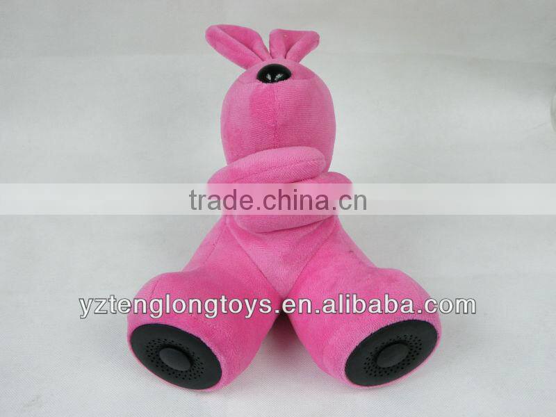 mp3 plush toys, plush mp3 bear toys, mp3 rabbit plush toys speakers