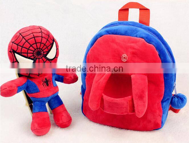 Lovely animal design plush animal backpack tiger for kids