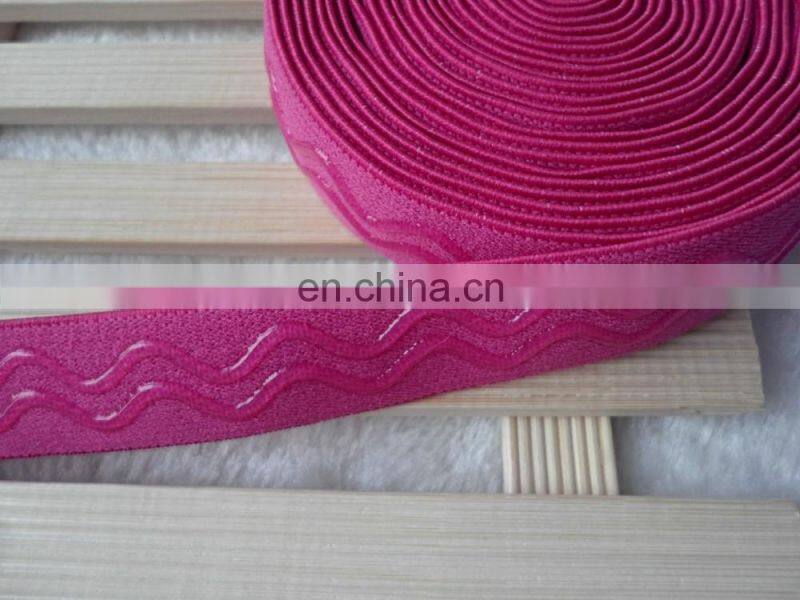 2cm anti slip silicone elastic bands for clothing