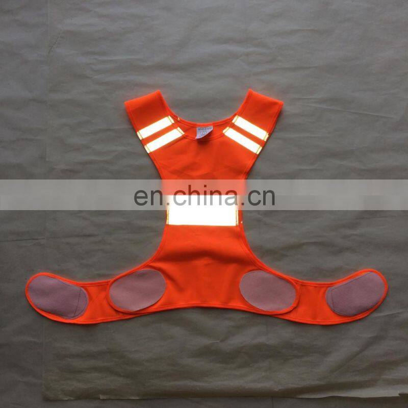2017 hot sale 100 gsm orange mesh running vest