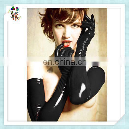 Adult Wet Look Fetish Costume Womens PVC Leather Sexy Gloves HPC-0914