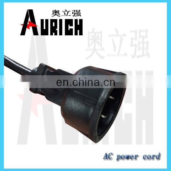 USA standard connector power cord UL 125v Standrad PVC Power Plug Cables With Supply Cord Schuko