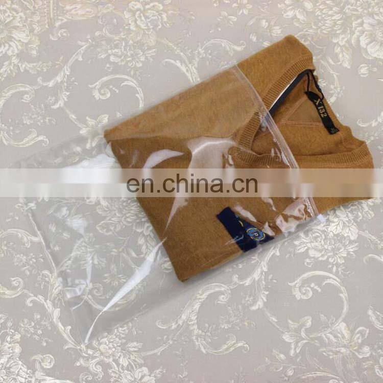 Preofessional china manufacture pvc transparent packaging bag for clothing packaging with zipper