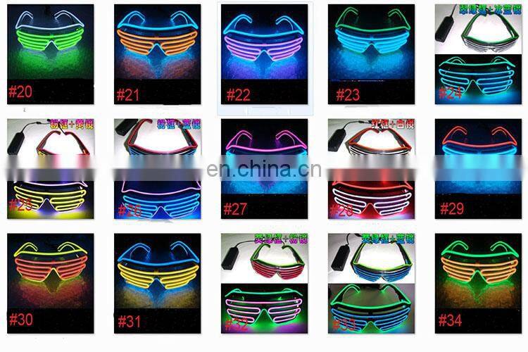 Party el equalizer glasses light up glowing shutter party el wire Glasses