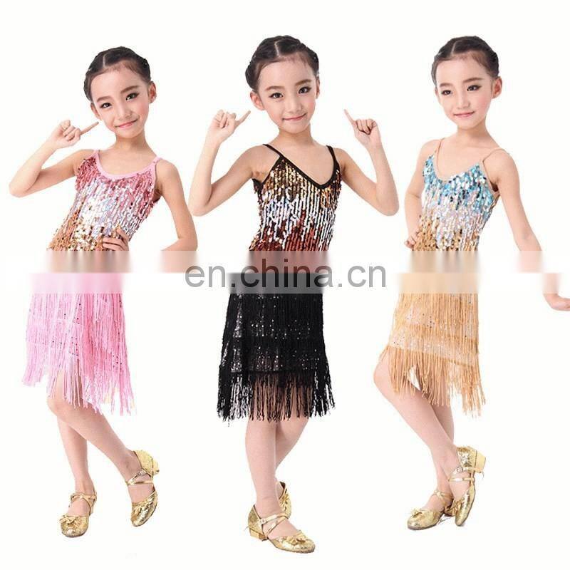 BestDance girls latin dance costume dress tassel latin sexy Tassel Leotard dance costume OEM