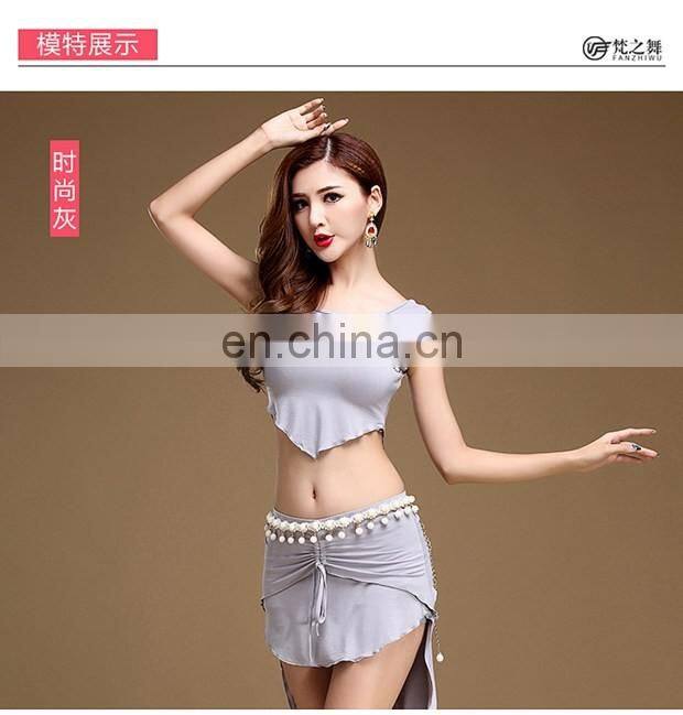 T-5126 New arrival fashion sexy sleeveless modal bellydance costumes