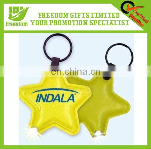 PVC LED Flashlight Keychain