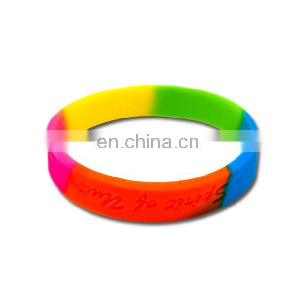 Mix colors silicon wristband bracelet supplier