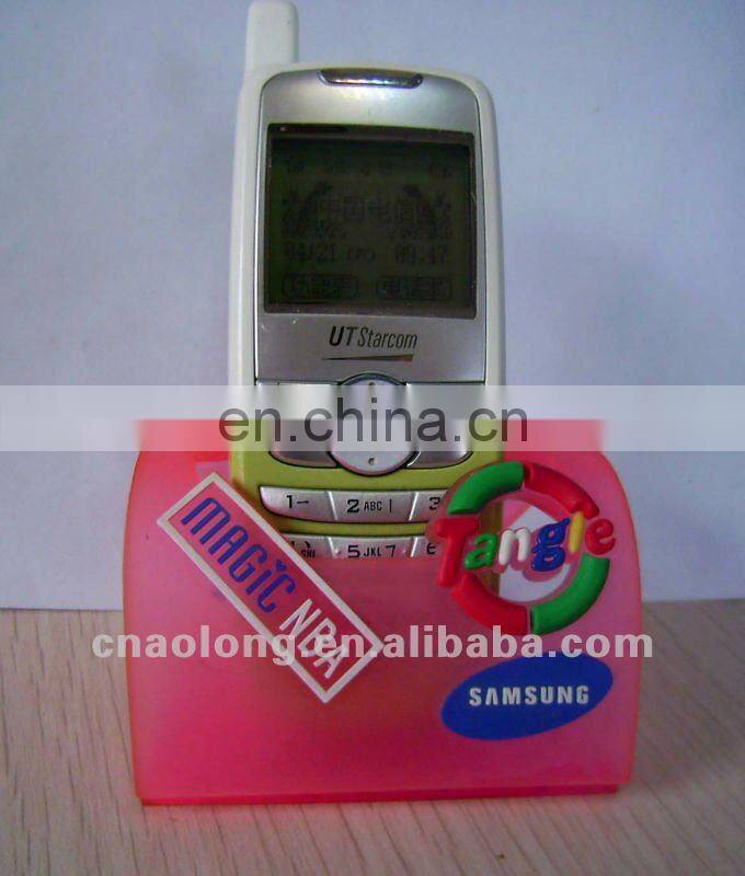 novelty customized soft pvc mobile phone stand holder,rubber cellphone holder