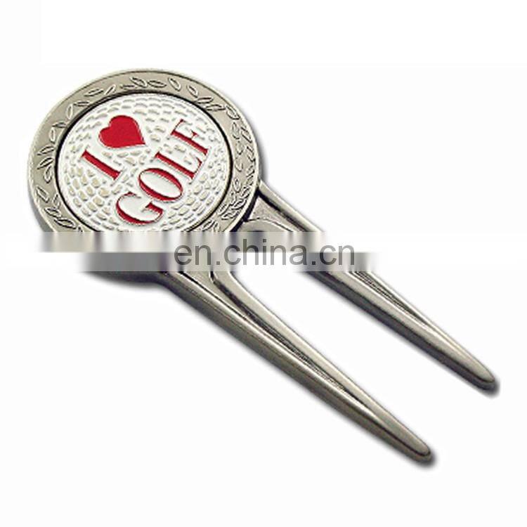 Golf gifts set with golf divot tools, custom golf tees and ball marker