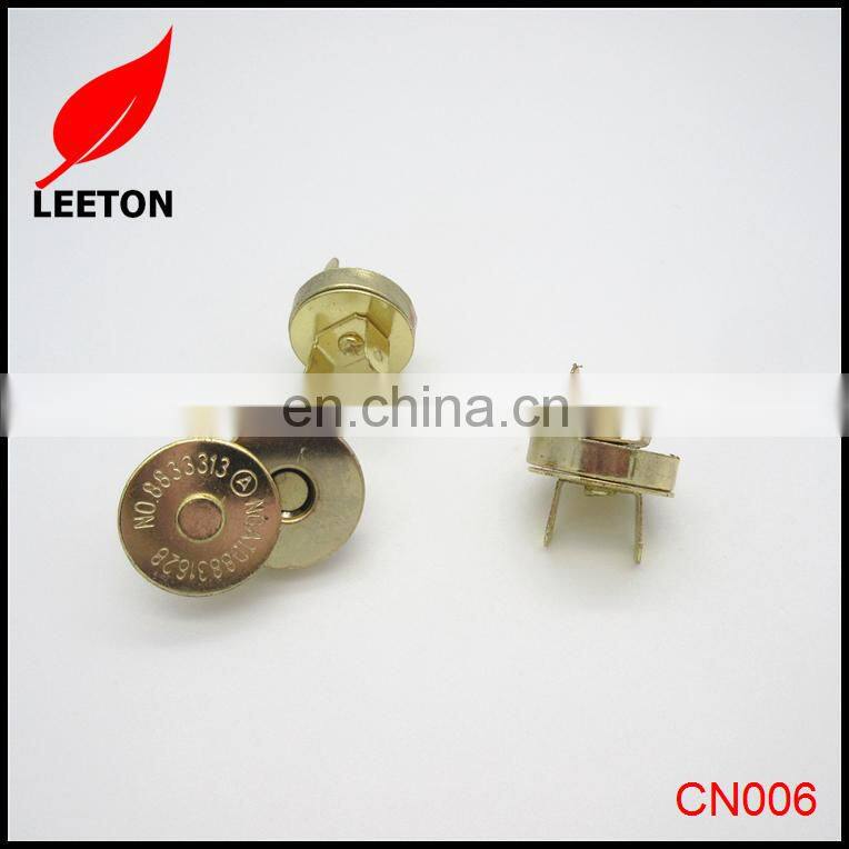 Factory supply 18mm Gold magnetic snap button for clothing