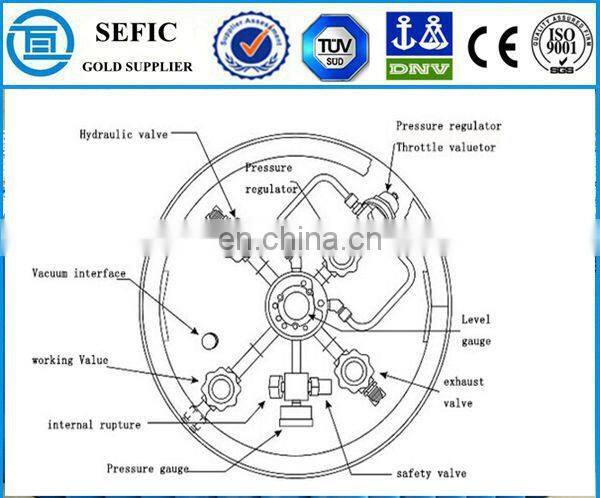 SEFIC Brand Cryogenic Cylinder Dura Cylinder with Pressure Control Regulator