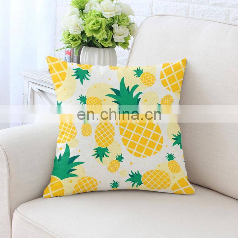 i@home Nordic simple style pineapple plant lumbar support pillow car sofa cushion cover home decor