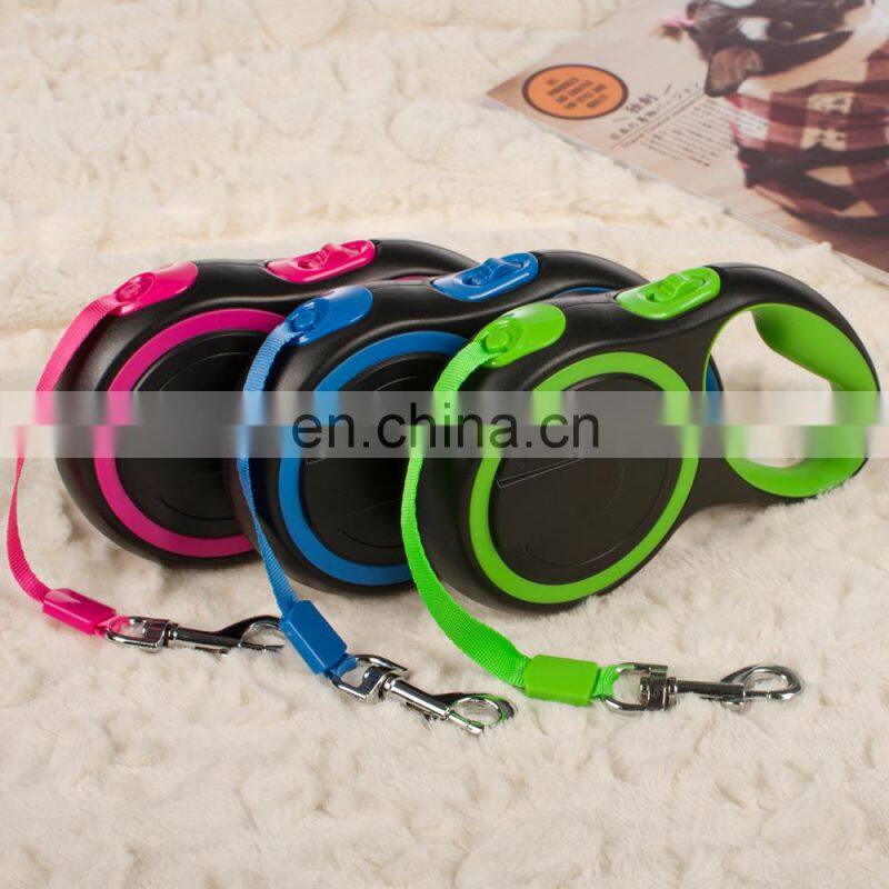 Wholesale Adjustable Retractable Climbing Rope Nylon Double Custom Print Logo Heavy Duty Luxury Slip Clip Pet Dog Leash