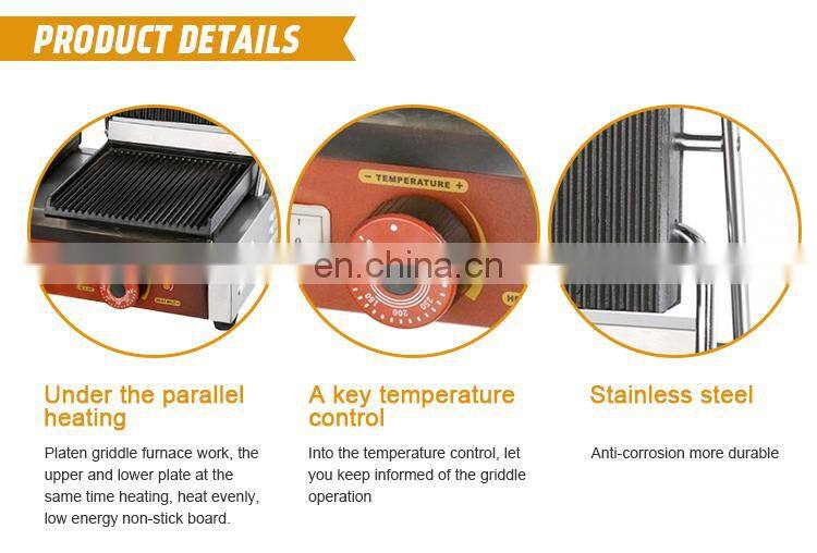 Commercial Double Head Electric Contact GrillBreakfast Sandwich Maker