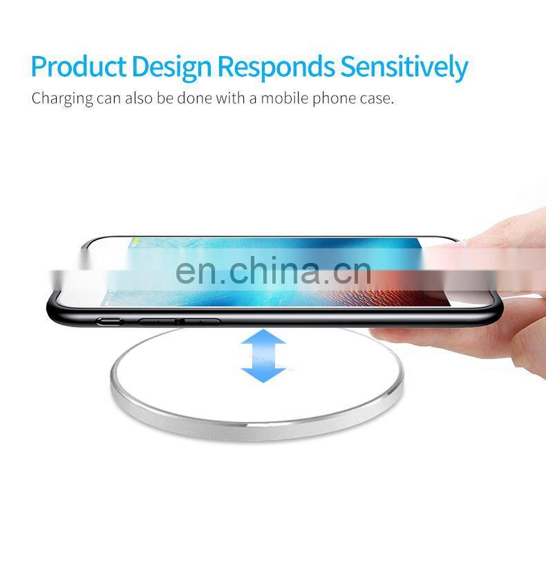 New Hot Sale Cell Phone wireless charger Fast Wireless Charging Station 10W Wireless Charger