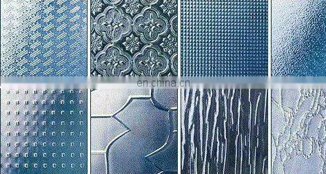 3-8mm waterfall pattern glass design
