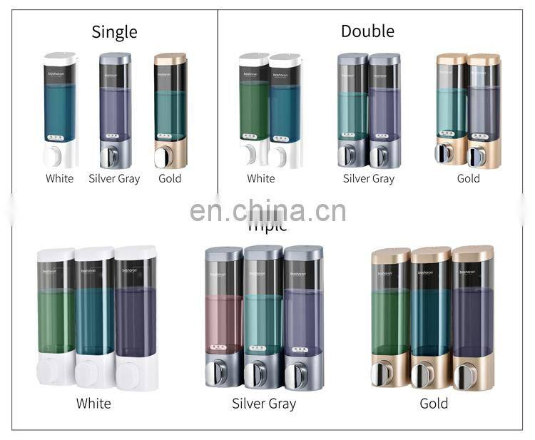 600ml Manual Hand Plastic Hotel Wall Mount Soap Dispenser