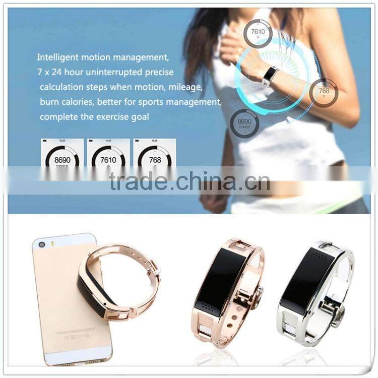 Stainless Steel OLED screen metal band D8 smart watch smart bracelet