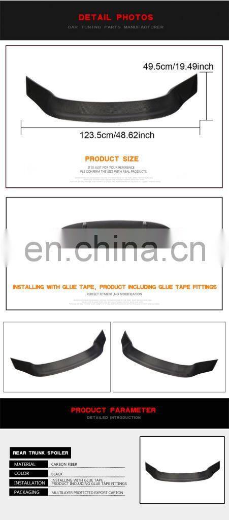 Carbon Fiber Rear Trunk Spoiler for Mercedes Benz CLA180 CLA200 CLA250 CLA45 C117 AMG 2015-2019