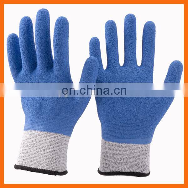 Level 5 Cut Resistant Gloves PPE Workwear Factory Grey PU Coated Non Cut Gloves to Work with Sheet Metal