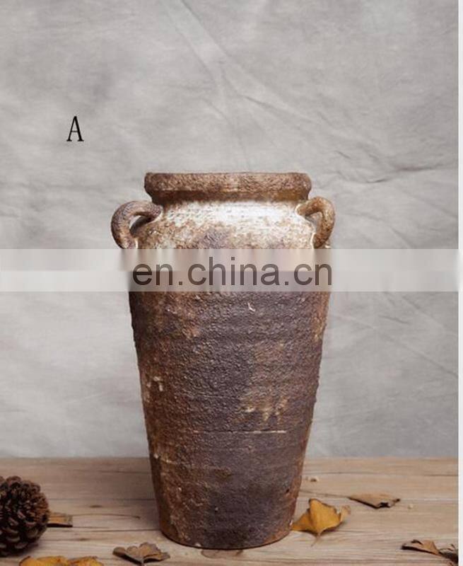 Antique pottery vintage home decoration table home use ceramics vase