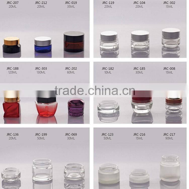 3ml Clear Eye Cream Glass Jar with cap