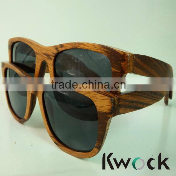 DIY Trend of Fashion Handmade Wood Frame Sunglasses Special Zebra Wood Glasses