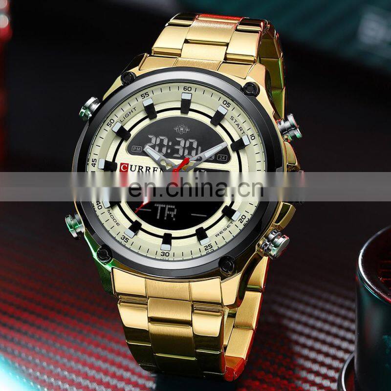 CURREN 8404 Top Luxury Brand Mens Watches Waterproof LED Quartz Digital Sport Fashion Men Wrist Watch